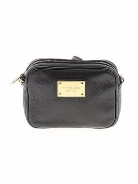 Michael Kors Black Leather Crossbody Bag